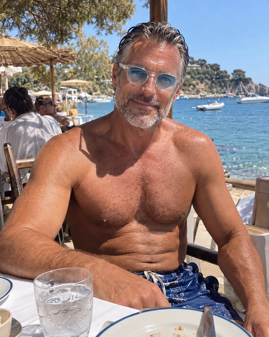 Noon, by the water.